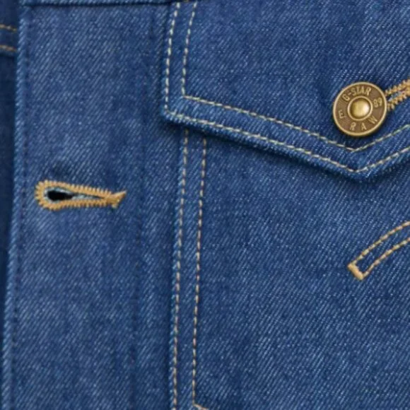 G-Star RAW frayed-edge cropped jacket Sz S NWT - Picture 7 of 12